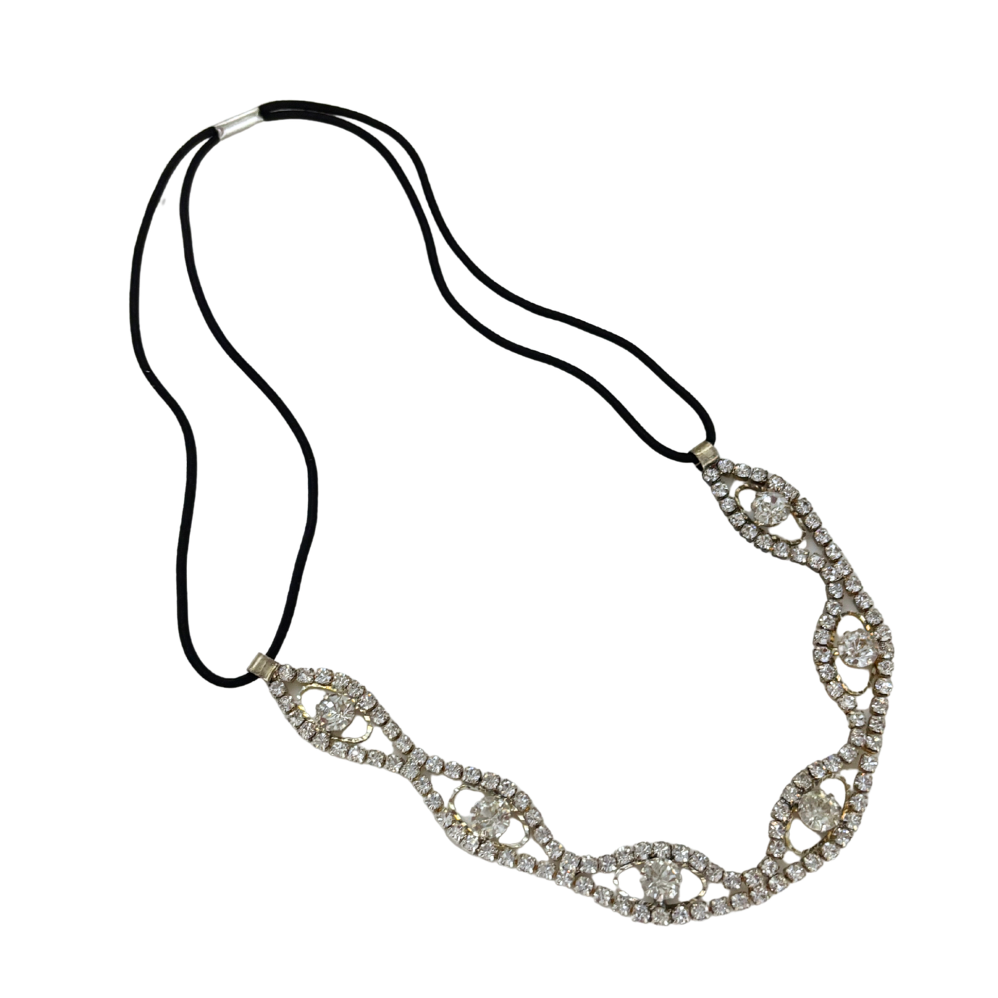 The Eyes Are Diamonds Stretch Headband Tiara | Rhinestone Bejeweled | One Size Fits Most
