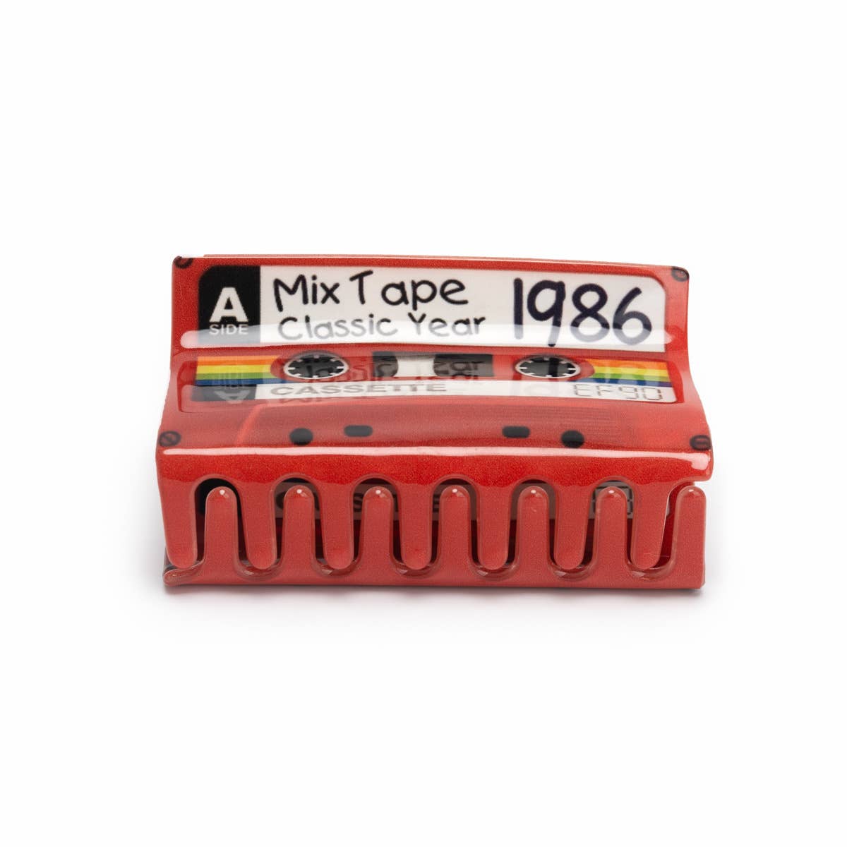 1986 Mix Tape Cassette Hair Claw
