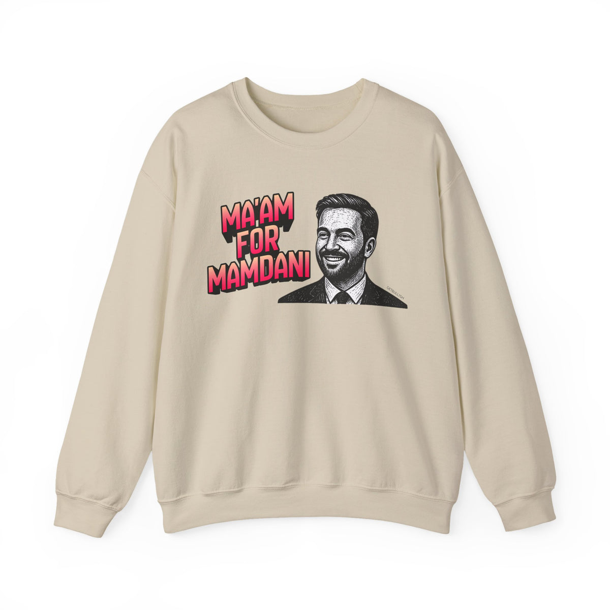 Ma'am for Mamdani NYC Mayor Unisex Heavy Blend™ Crewneck Sweatshirt [Sizes S-5X]