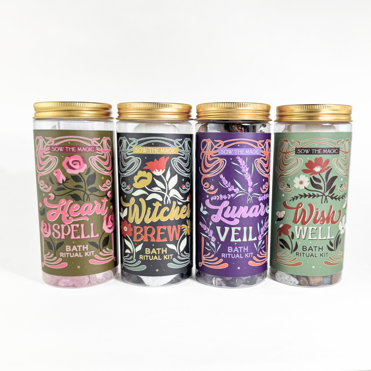 Lunar Veil Bath Ritual Kit with Amethyst | Lavender-Sow the Magic-The Bullish Store