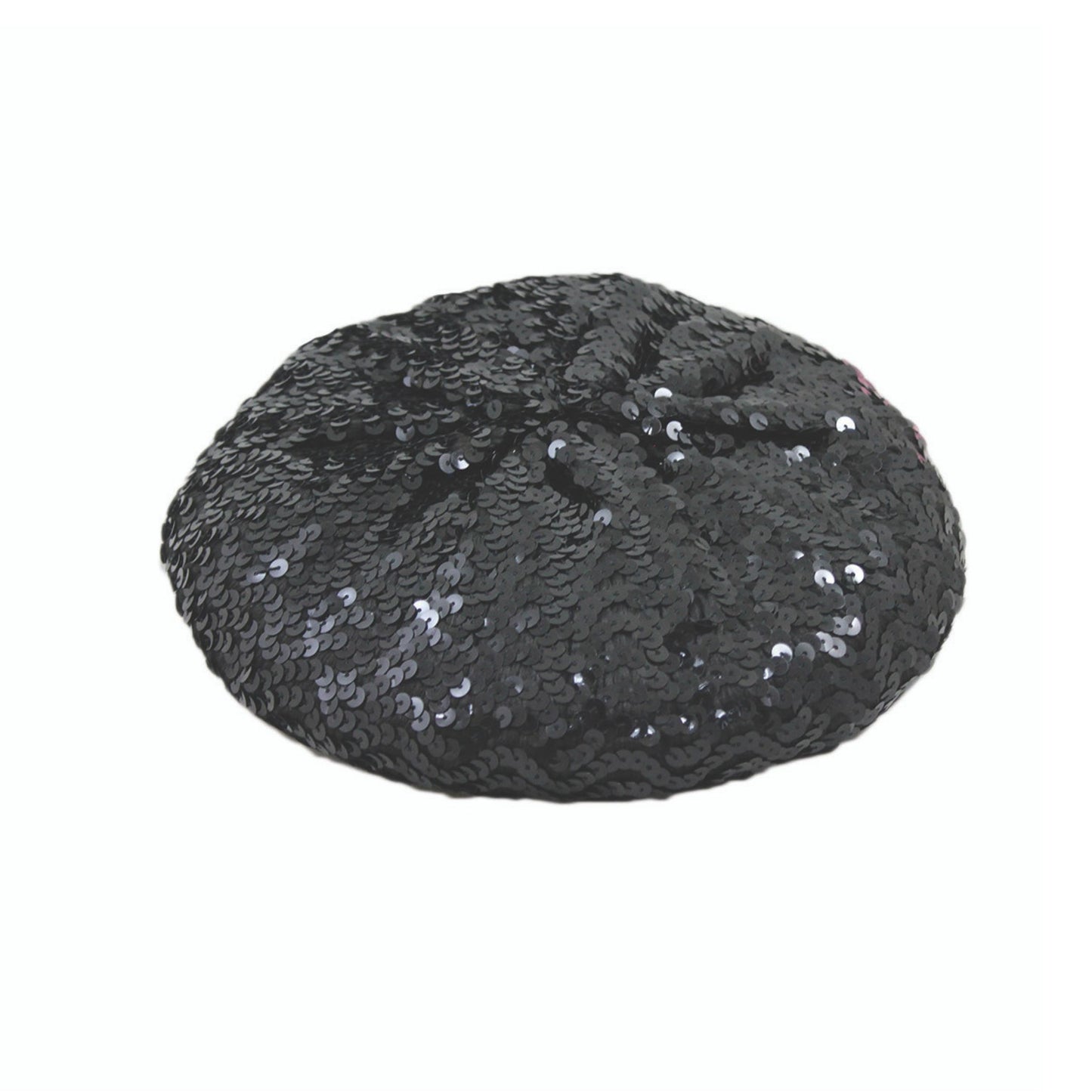 Women’s Sequin Beret Hat | Winter Beret in Black, Silver or Dark Silver