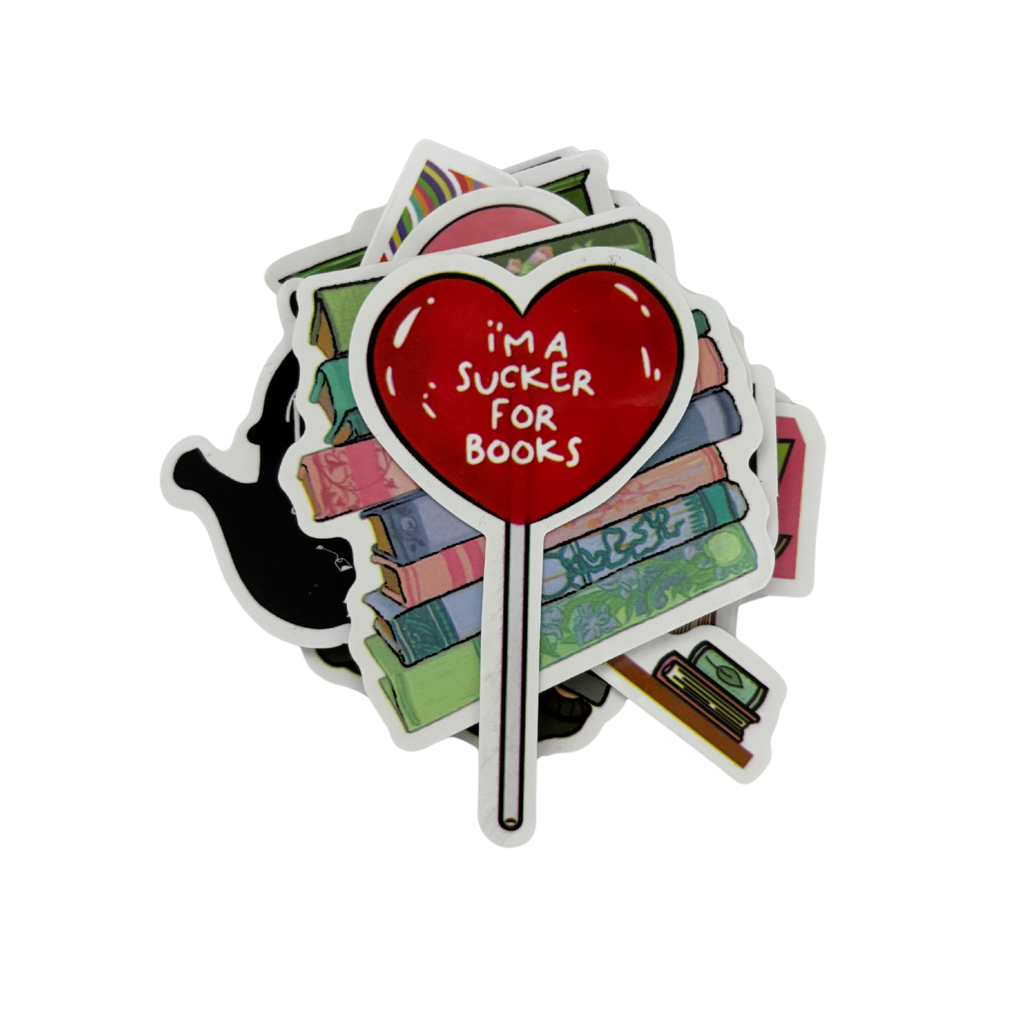 Book Lover Sticker Pack | 13–20 Stickers in 4 Bookish Themes