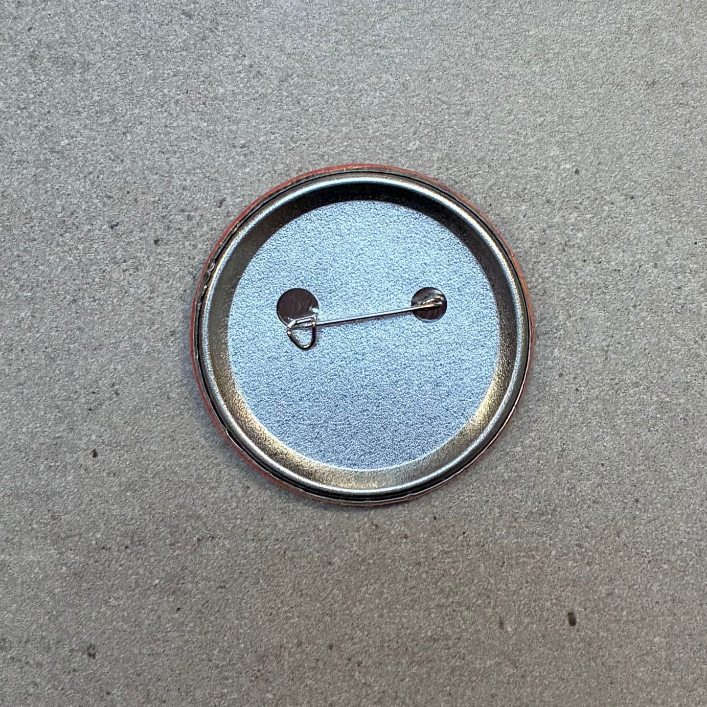 50 Cent Charge If Tape is Not Rewound Metal Pinbacked Button | 2.25" Large '80s Retro Button