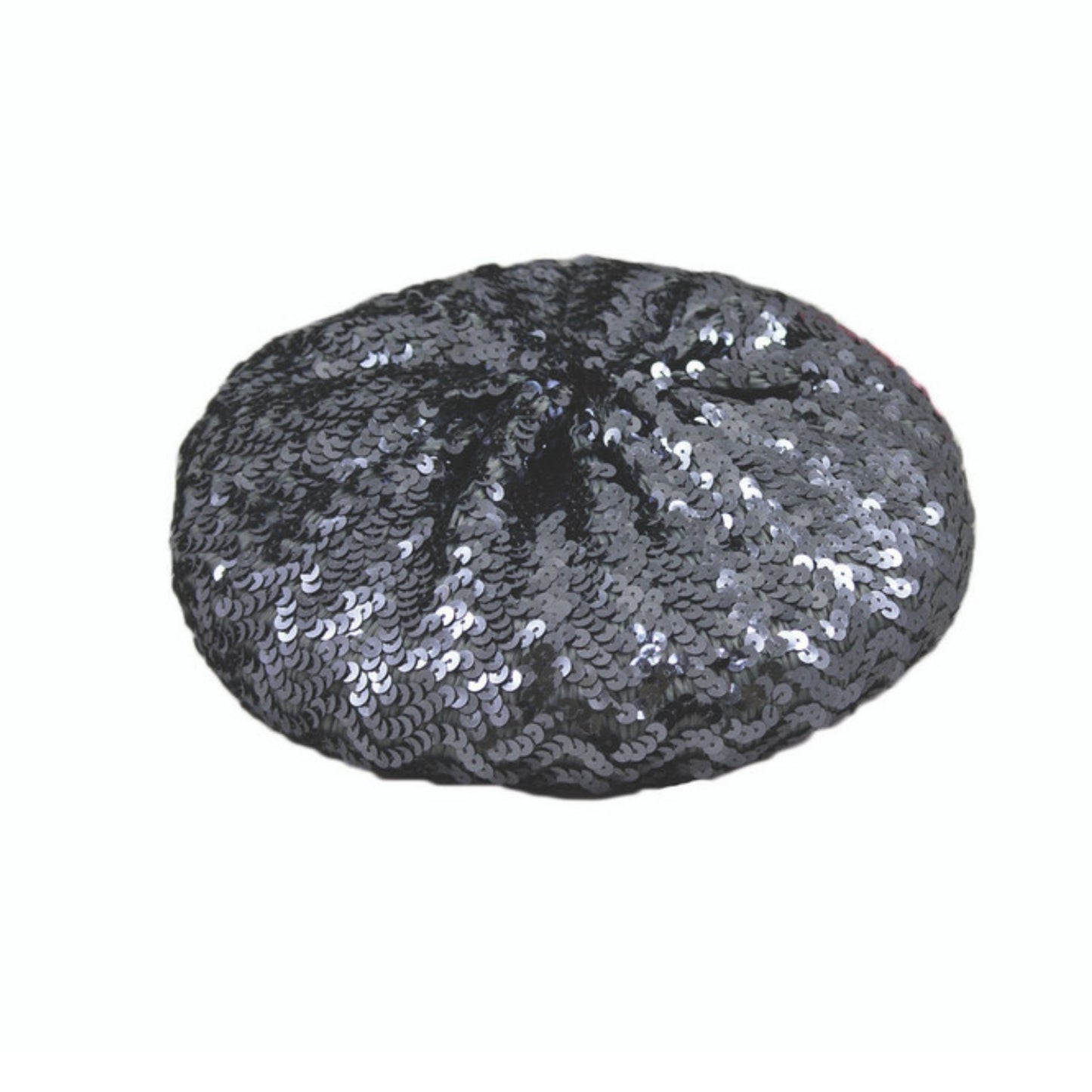Women’s Sequin Beret Hat | Winter Beret in Black, Silver or Dark Silver