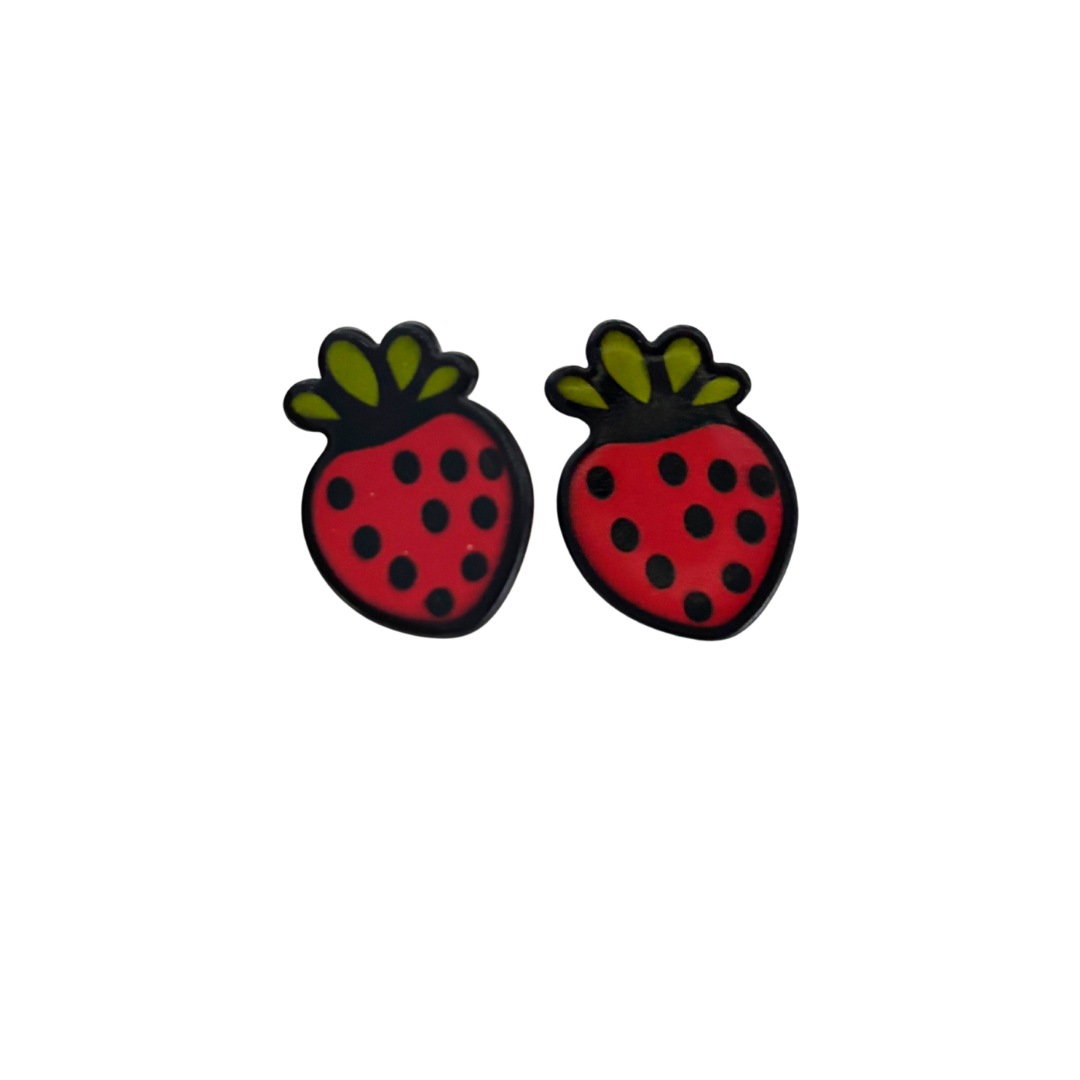 Pop Art High Gloss Statement Stud Earrings | 10 Designs to Choose From