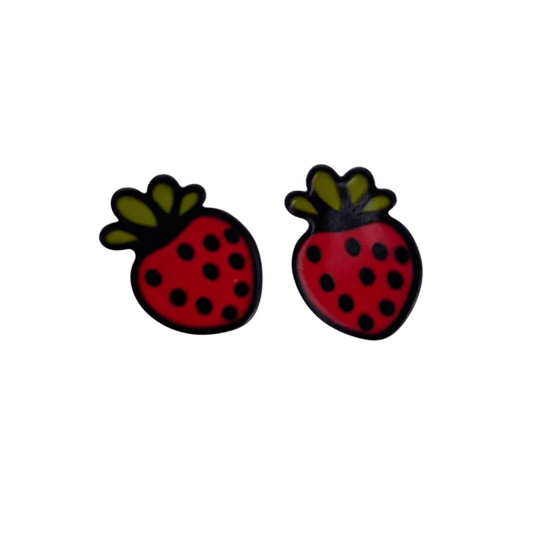 Pop Art High Gloss Statement Stud Earrings | 10 Designs to Choose From