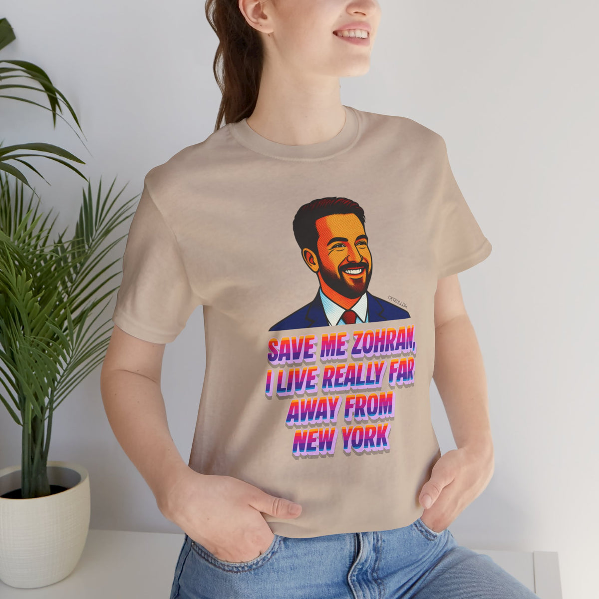 Save Me Zohran I Live Really Far Away from New York Mamdani Jersey Short Sleeve Tee [Sizes XS-4XL]
