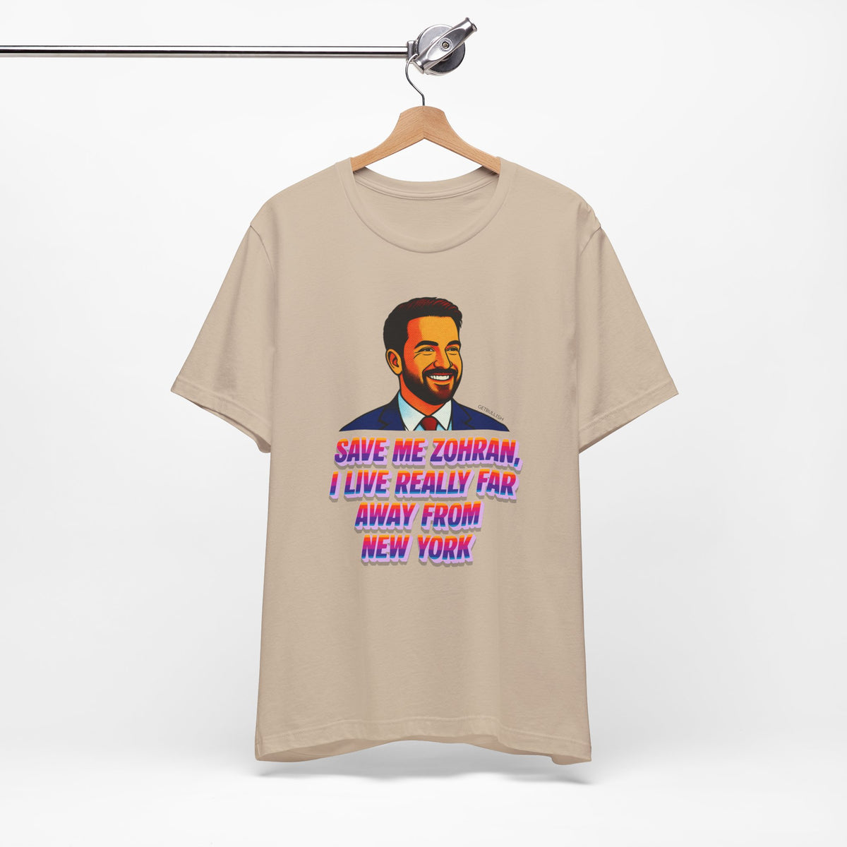 Save Me Zohran I Live Really Far Away from New York Mamdani Jersey Short Sleeve Tee [Sizes XS-4XL]