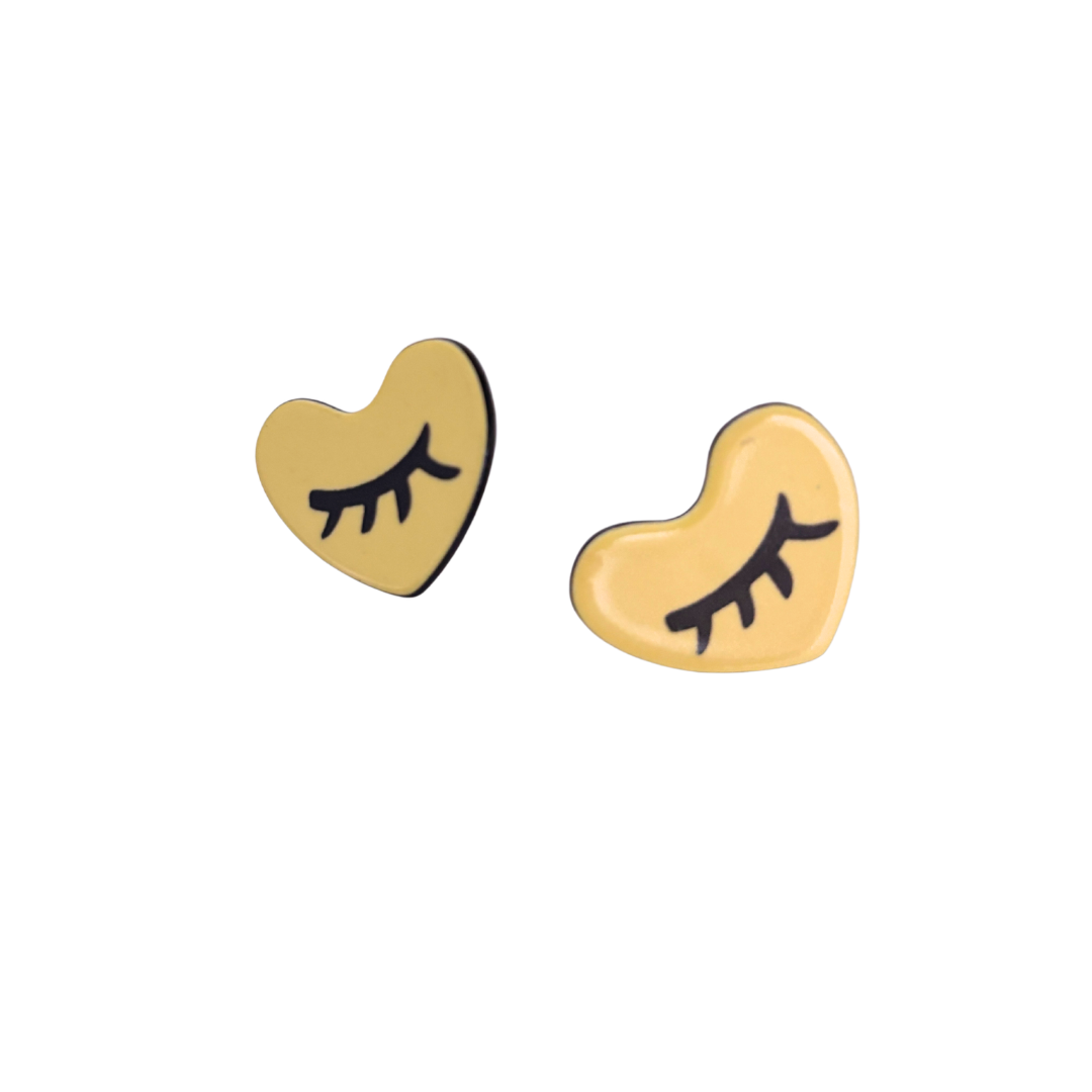 Pop Art High Gloss Statement Stud Earrings | 10 Designs to Choose From