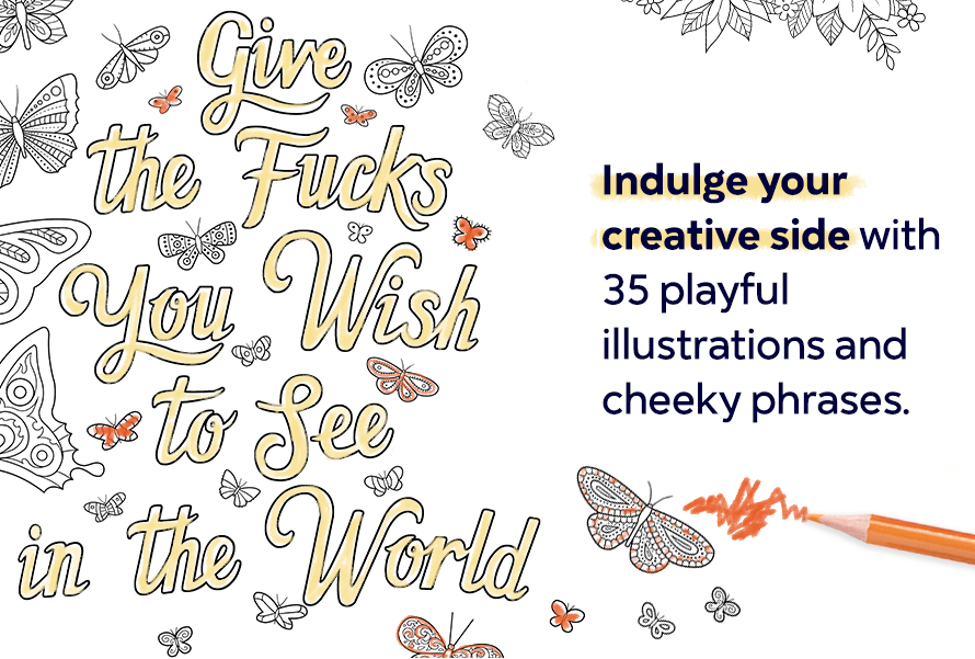 You Are a F-cking Rock Star Adult Coloring Book | Funny Motivational Swear Word Coloring Book