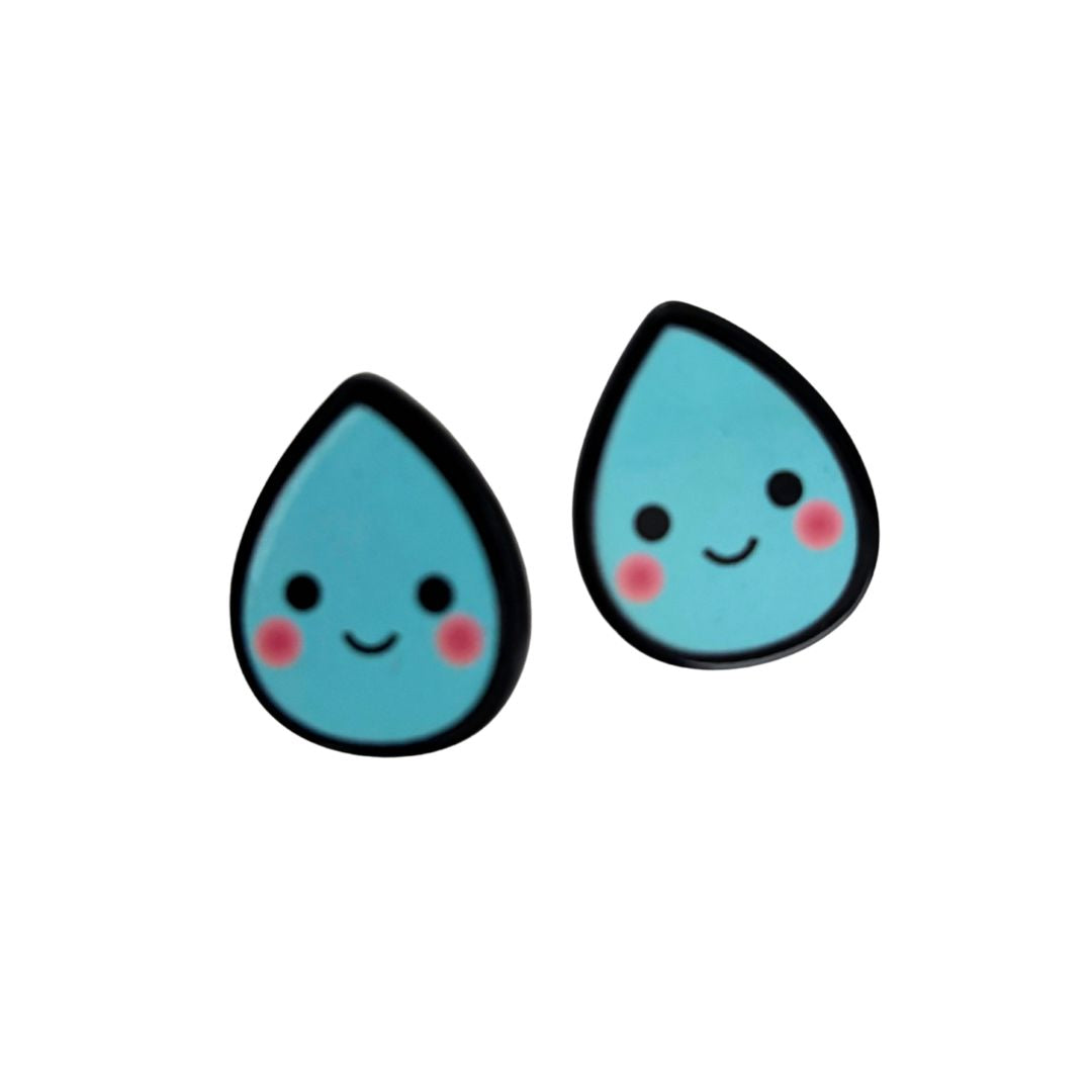 Pop Art High Gloss Statement Stud Earrings | 10 Designs to Choose From