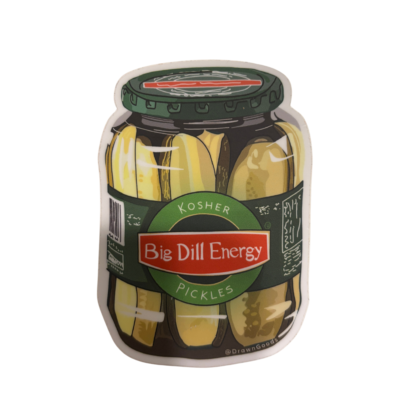 Big Dill Energy Pickle Jar Vinyl Sticker | 3.5"