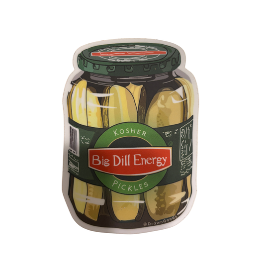 Big Dill Energy Pickle Jar Vinyl Sticker | 3.5"