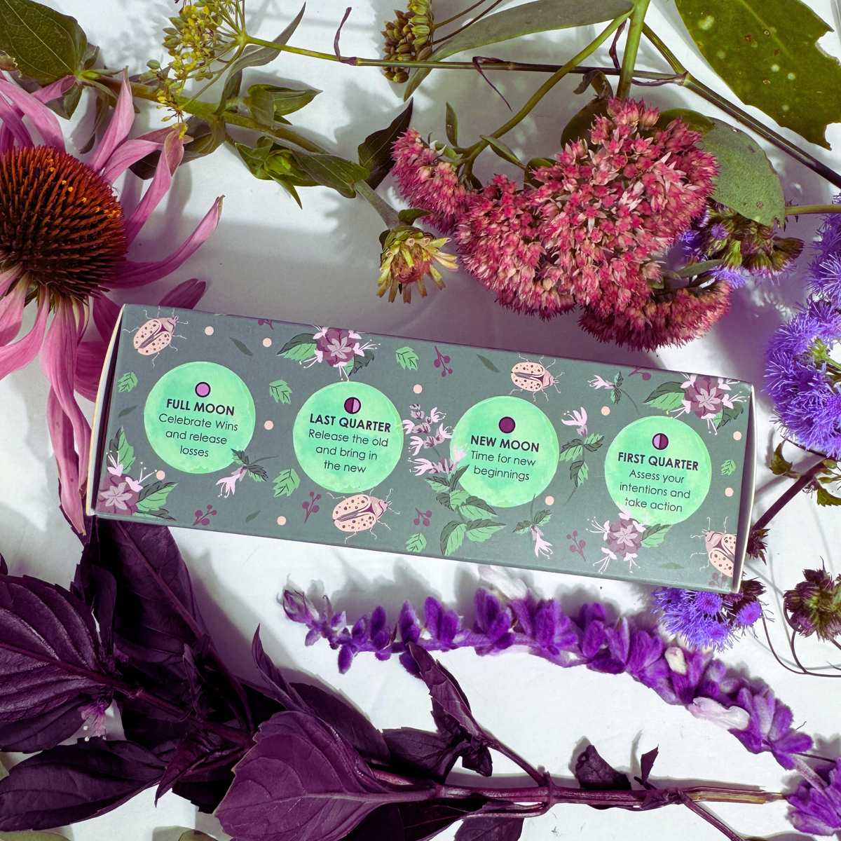 Moon Phase Protect + Purify Bath Bomb Trio | Basil + Lavender-Sow the Magic-The Bullish Store