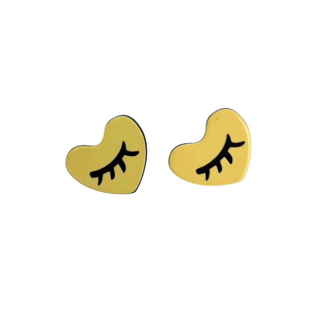 Pop Art High Gloss Statement Stud Earrings | 10 Designs to Choose From