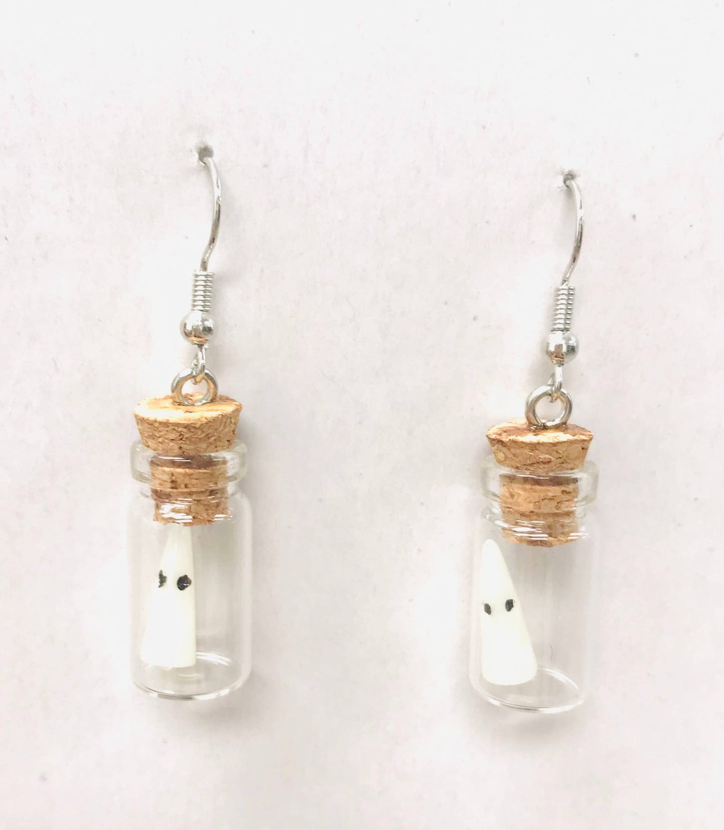 Glow in the Dark Ghost in Bottle Earrings