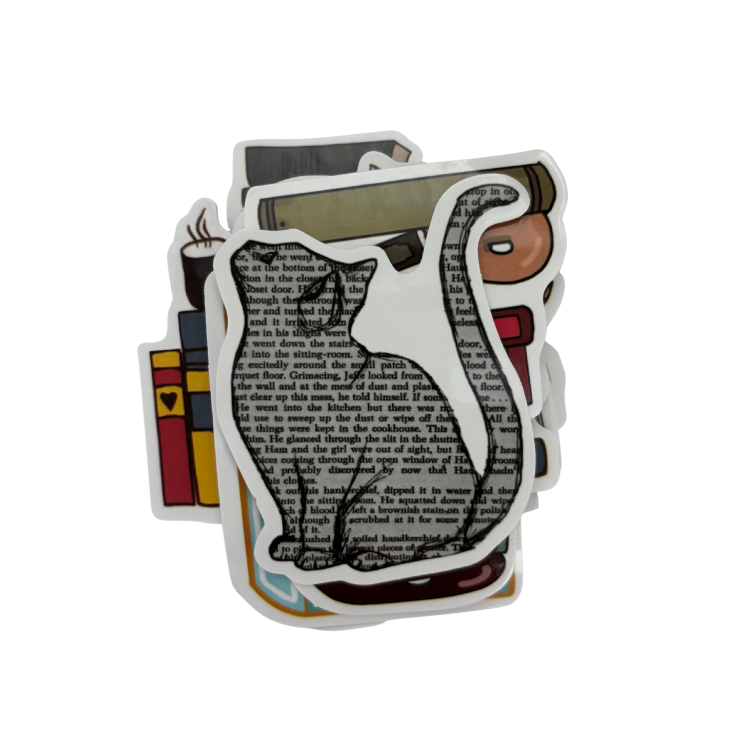 Book Lover Sticker Pack | 13–20 Stickers in 4 Bookish Themes