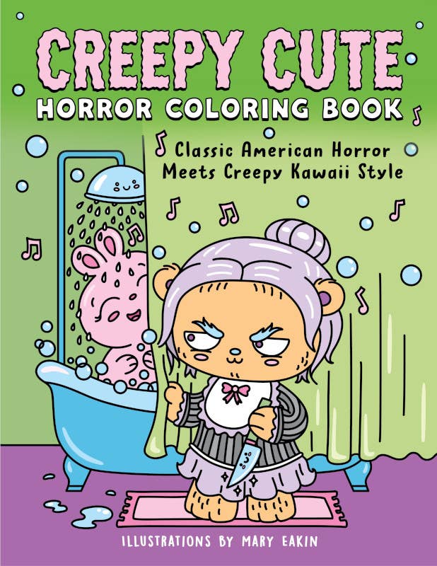 Creepy Cute Horror Coloring Book for Adults | Kawaii Monsters & Classic Scary Scenes