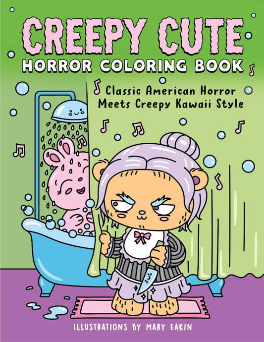 Creepy Cute Horror Coloring Book for Adults | Kawaii Monsters & Classic Scary Scenes