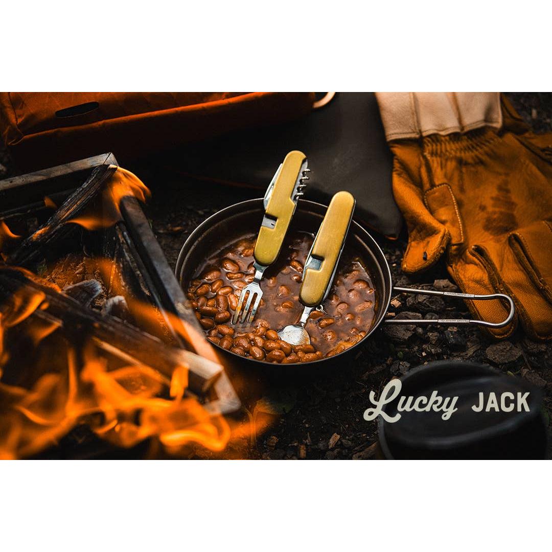 7-in-1 Hobo Knife Camp Cutlery Multi-Tool | Camping Utensil with Fork Spoon Knife