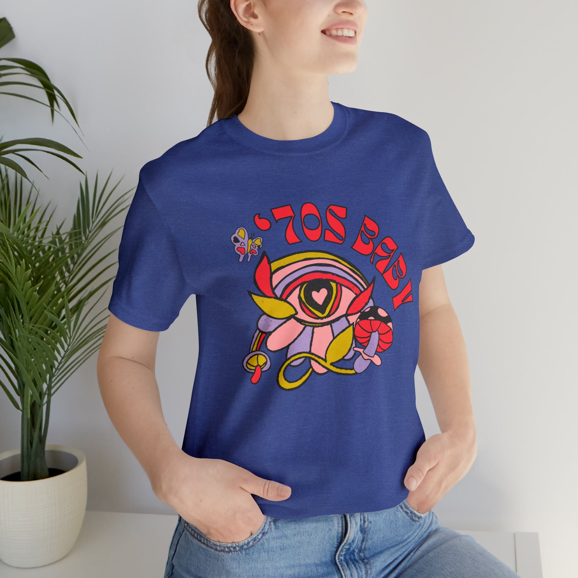 70's Baby Retro Jersey Short Sleeve Tee [Multiple Color Options]