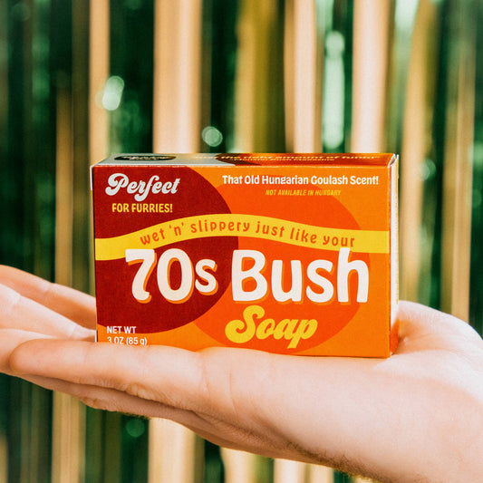 70s Bush Triple Milled Bar Soap | Funny Boxed Soap & Retro Gift
