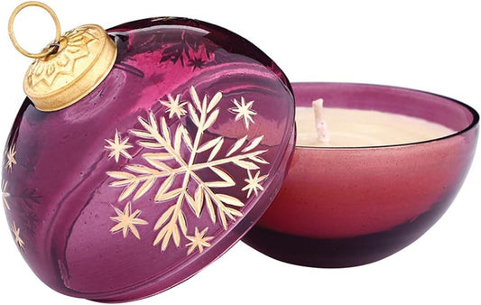 Snowflake Ornament Candle | Holiday Wax Candle | 47th & Main