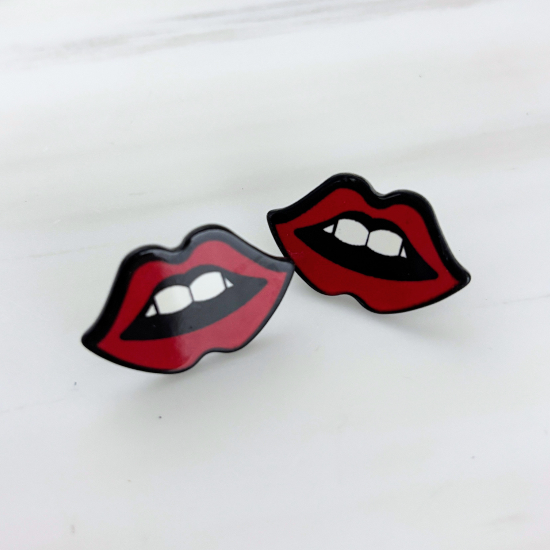 Pop Art High Gloss Statement Stud Earrings | 10 Designs to Choose From