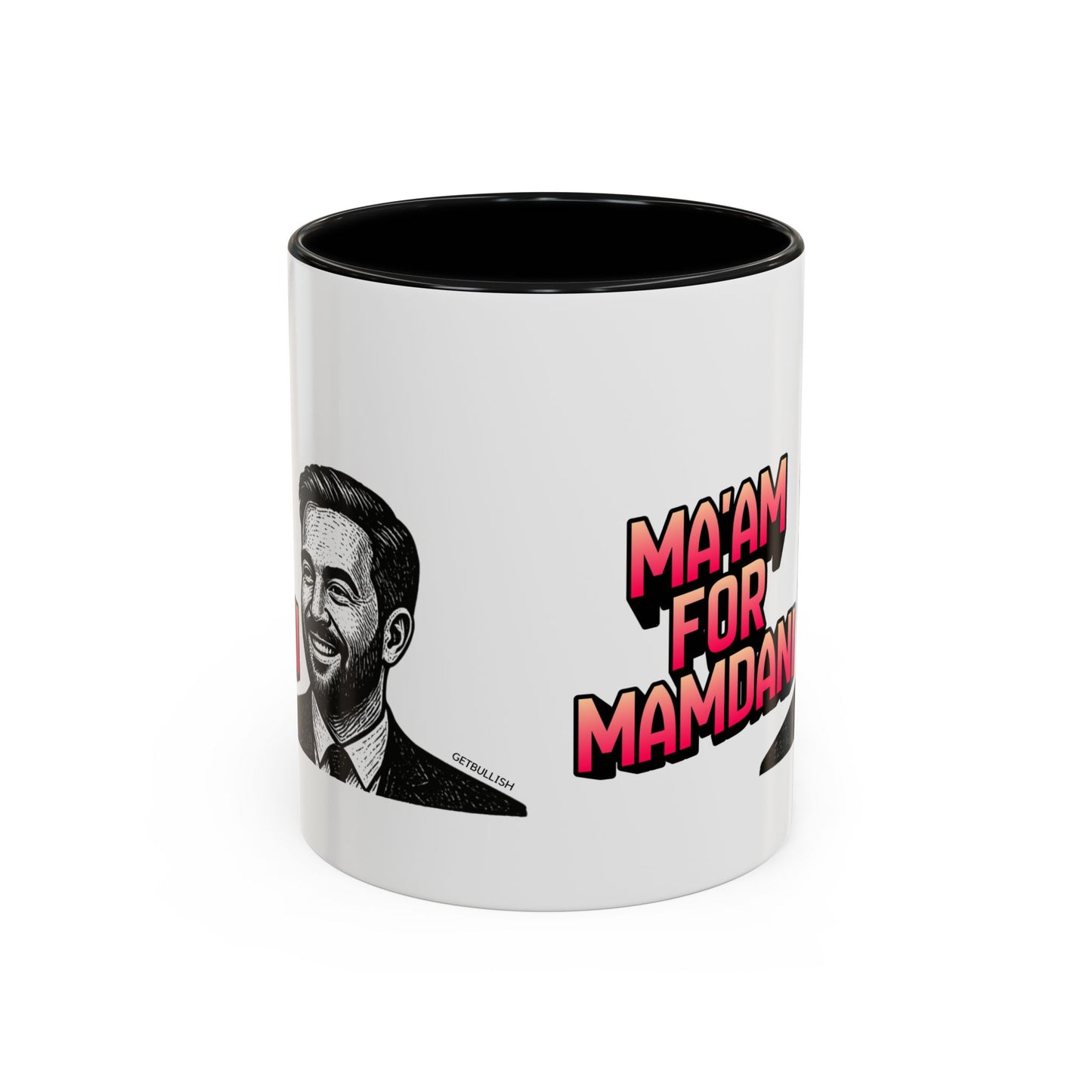 Ma'am for Mamdani NYC Mayor 11oz Black Accent Coffee Mug