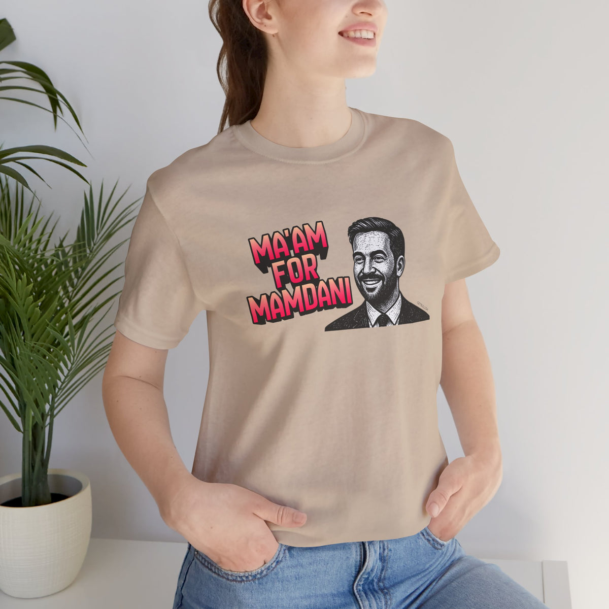Ma'am for Mamdani NYC Mayor Jersey Short Sleeve Tee [Sizes XS-4XL]