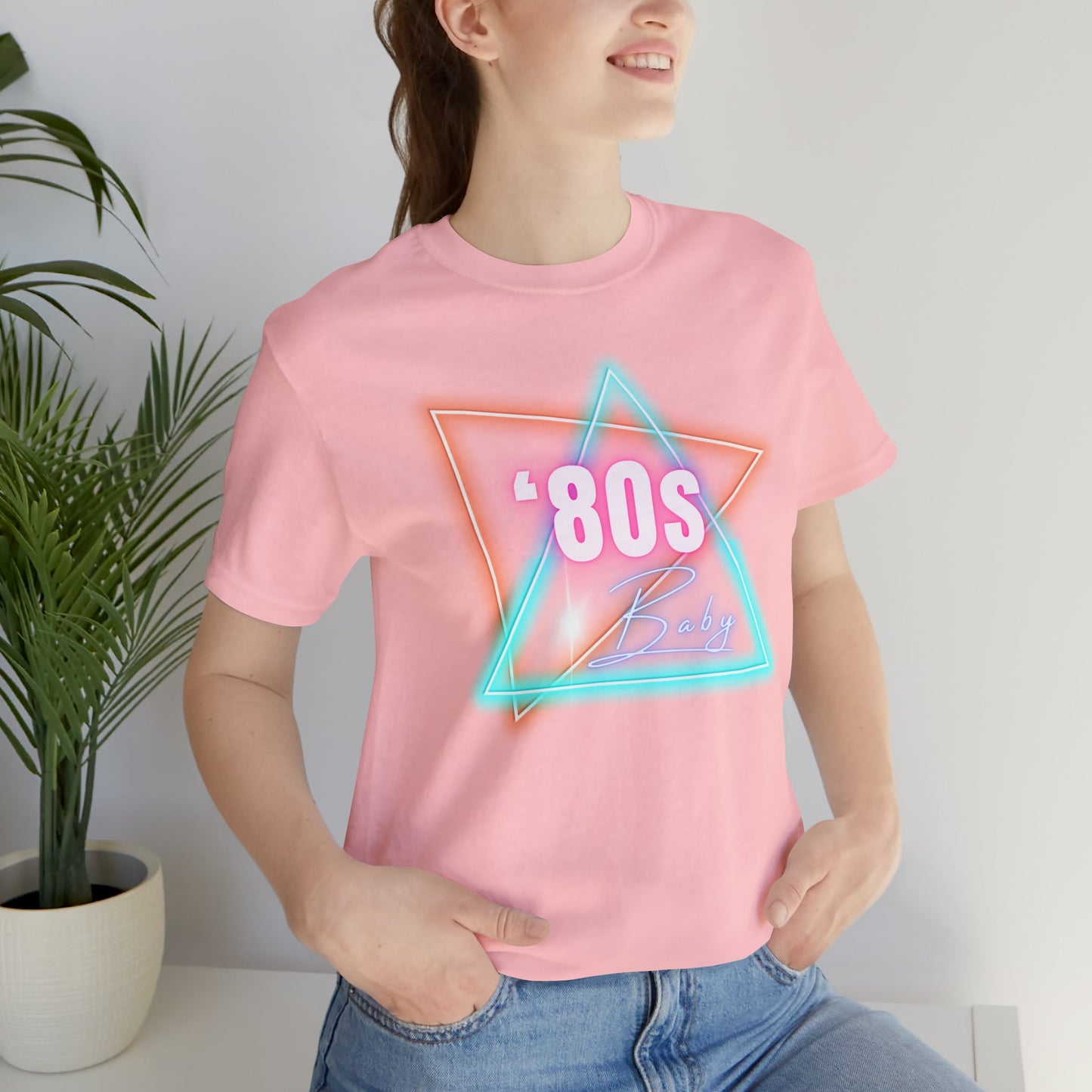 80's Baby Retro Jersey Short Sleeve Tee [Multiple Color Options]