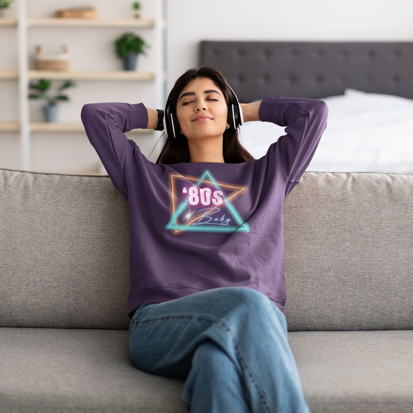 80's Baby Retro Unisex Heavy Blend™ Crewneck Sweatshirt