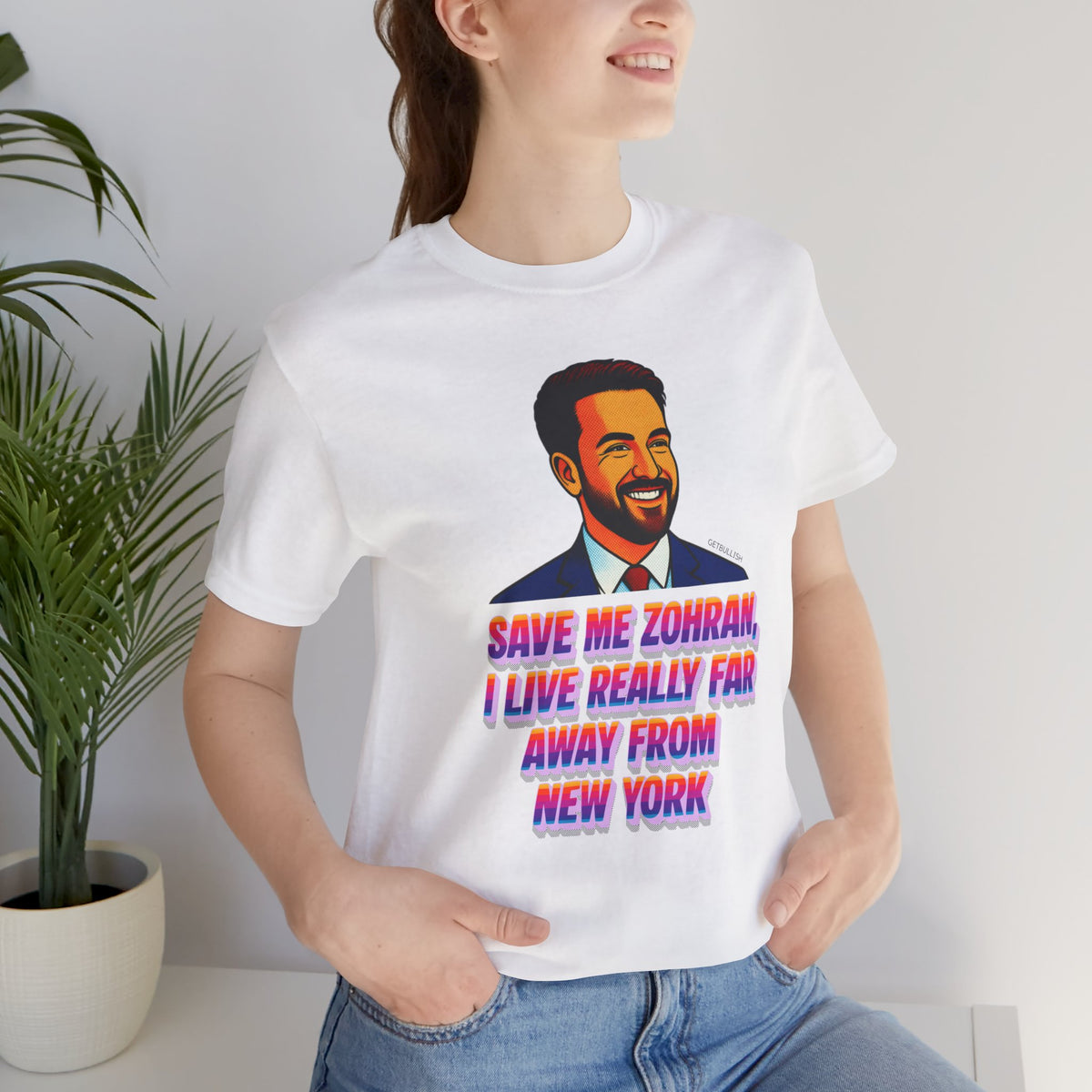 Save Me Zohran I Live Really Far Away from New York Mamdani Jersey Short Sleeve Tee [Sizes XS-4XL]