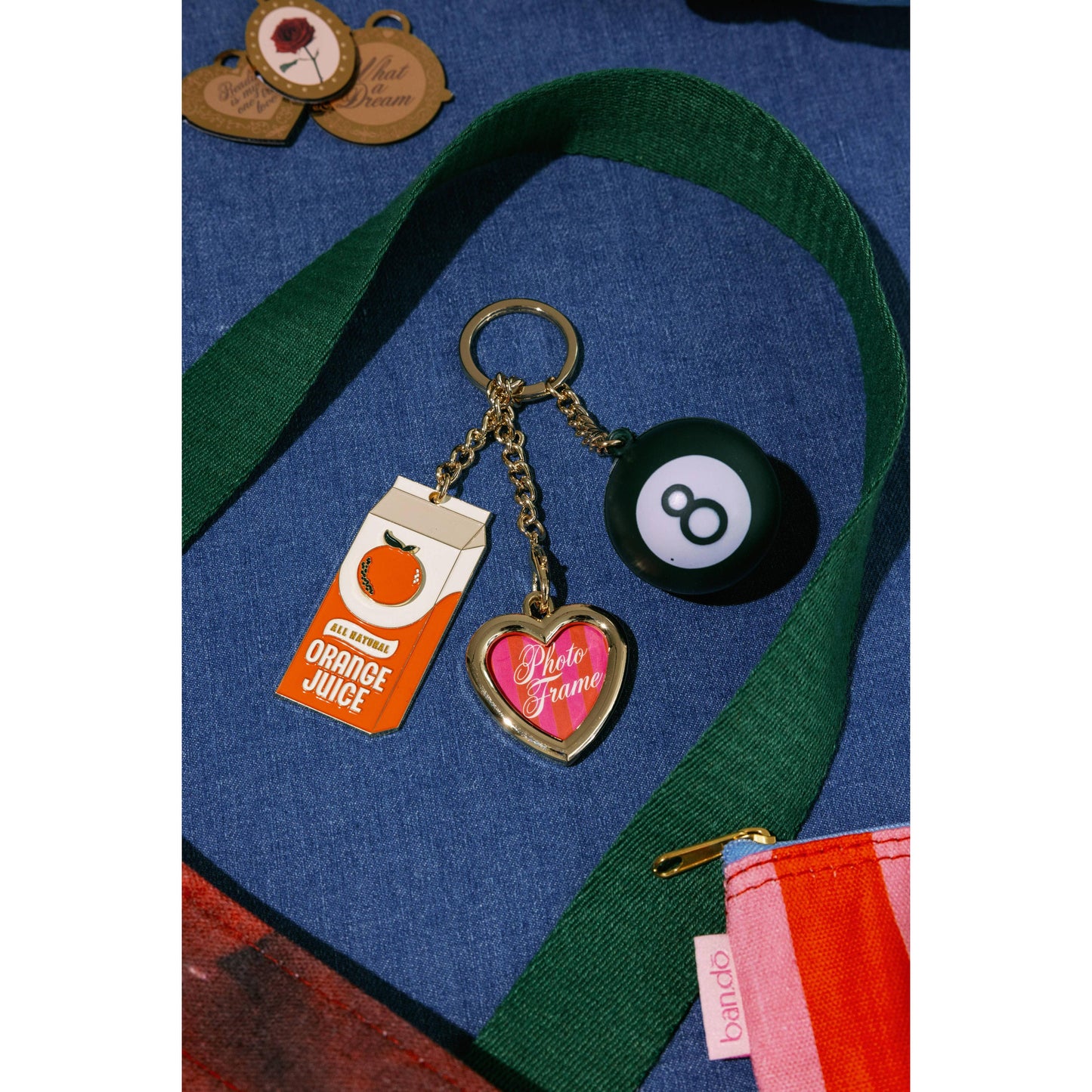 Orange Juice Fidget Keychain | 3-in-1 Stress Relief Keychain