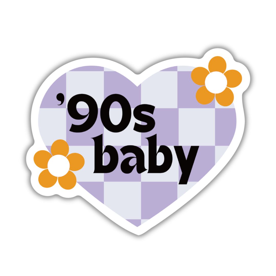 '90s Baby Vinyl Die Cut Sticker