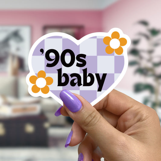 '90s Baby Vinyl Die Cut Sticker