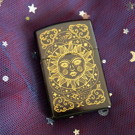 90's Celestial Lighter | Refillable Cigarette Pocket Lighter