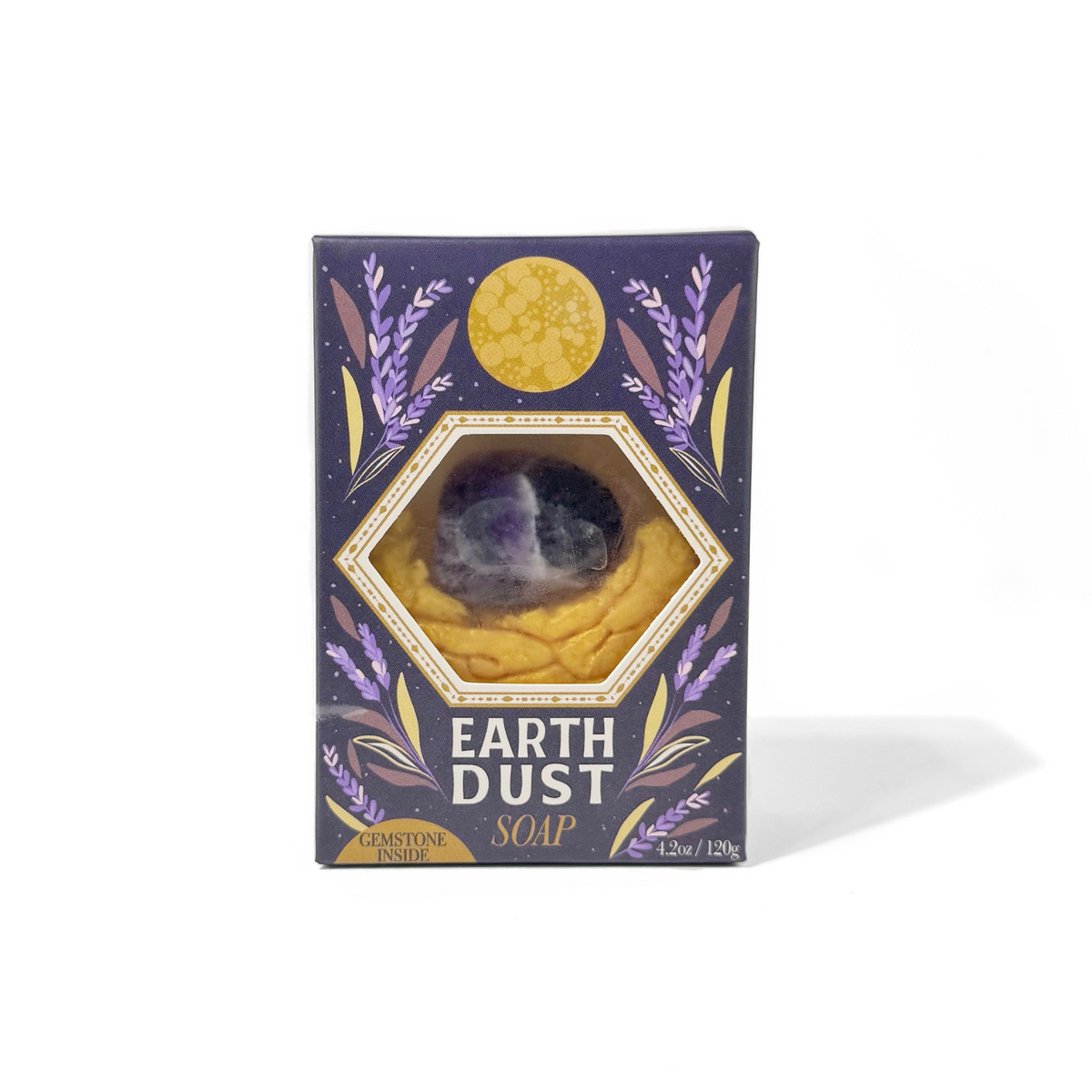 Earth Dust Lavender Sage Gemstone Bar Soap with Amethyst-Sow the Magic-The Bullish Store