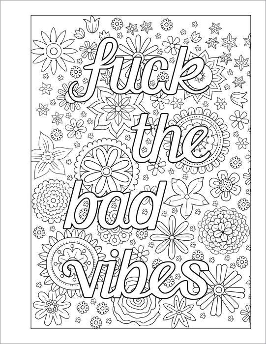 You Are a F-cking Rock Star Adult Coloring Book | Funny Motivational Swear Word Coloring Book