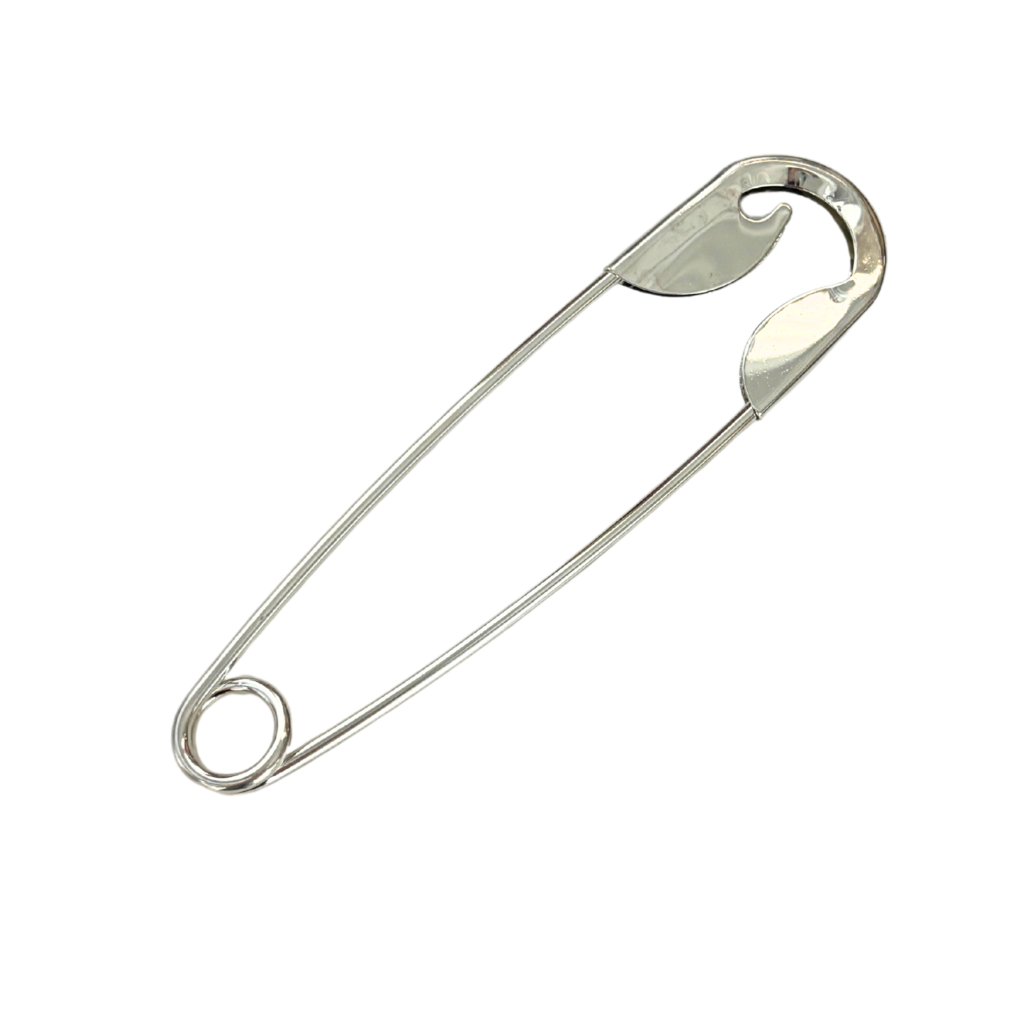 Giant Safety Pin Hair Clip | Punk Bun Pin | 5" Silver | Bag Charm or Keychain