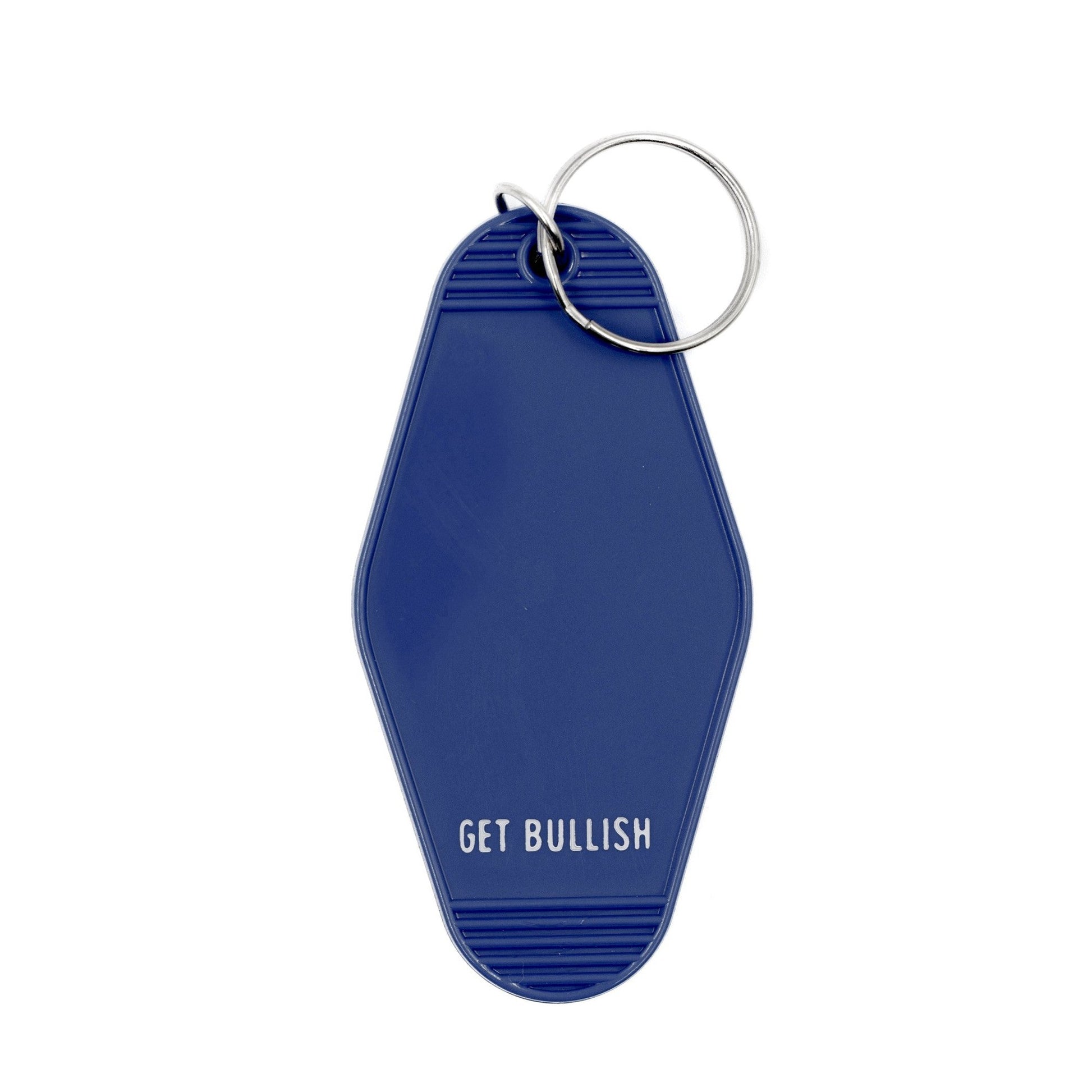 A Dad Bod is a Rad Bod Motel Style Keychain in Blue | Body Positivity Themed Funny Key Tag | Gift for Him