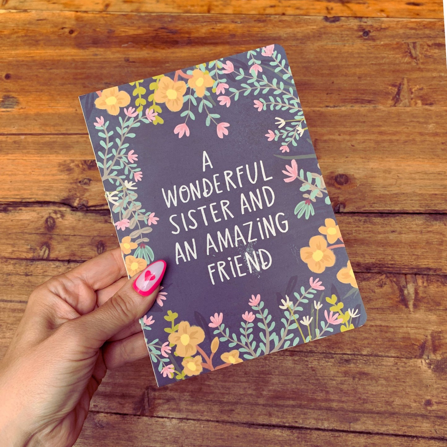 A Wonderful Sister and An Amazing Friend Double-Sided Journal