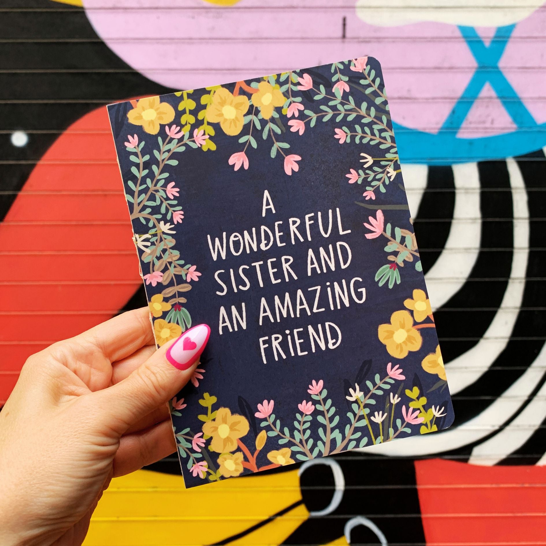 A Wonderful Sister and An Amazing Friend Double-Sided Journal