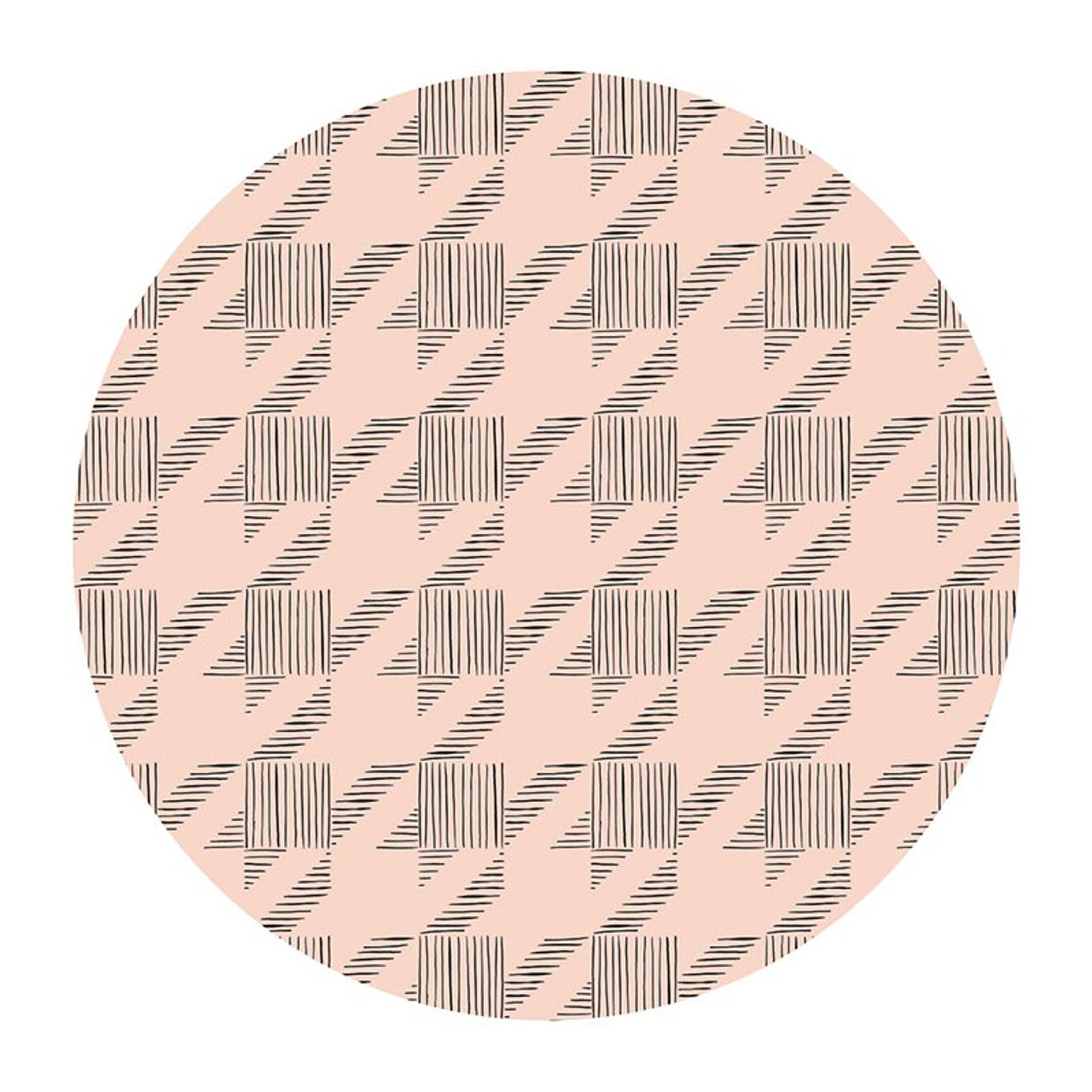 Achieve Ceramic Coaster Set | Set of 4 Floral & Houndstooth Design Beverage Coasters