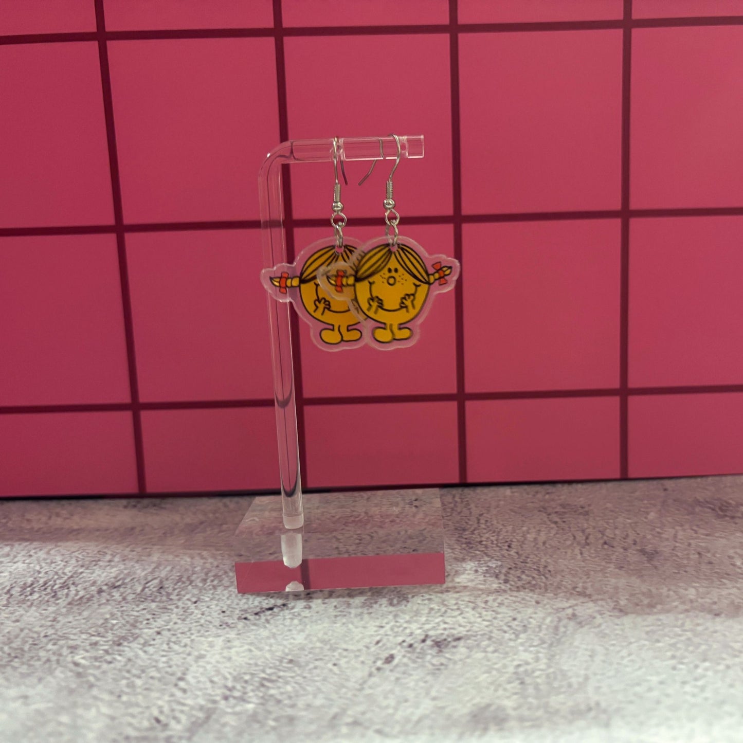 Acrylic Cute Little Missy Earrings | Playful Lightweight Jewelry Gift for Her