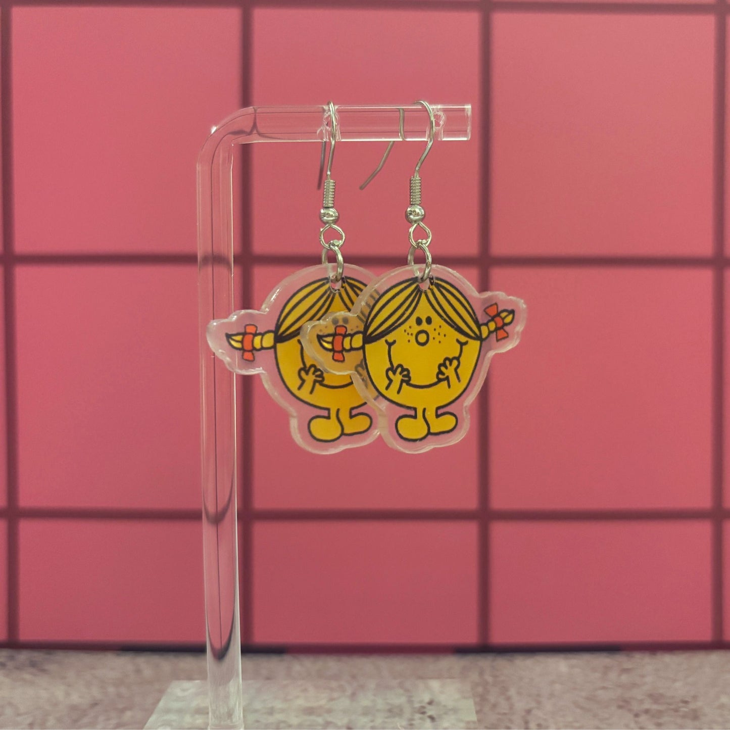 Acrylic Cute Little Missy Earrings | Playful Lightweight Jewelry Gift for Her