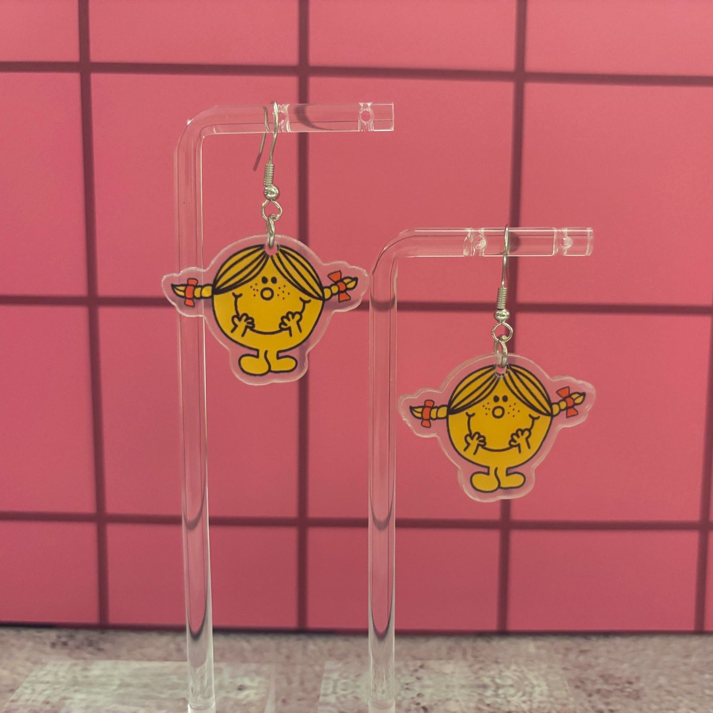 Acrylic Cute Little Missy Earrings | Playful Lightweight Jewelry Gift for Her