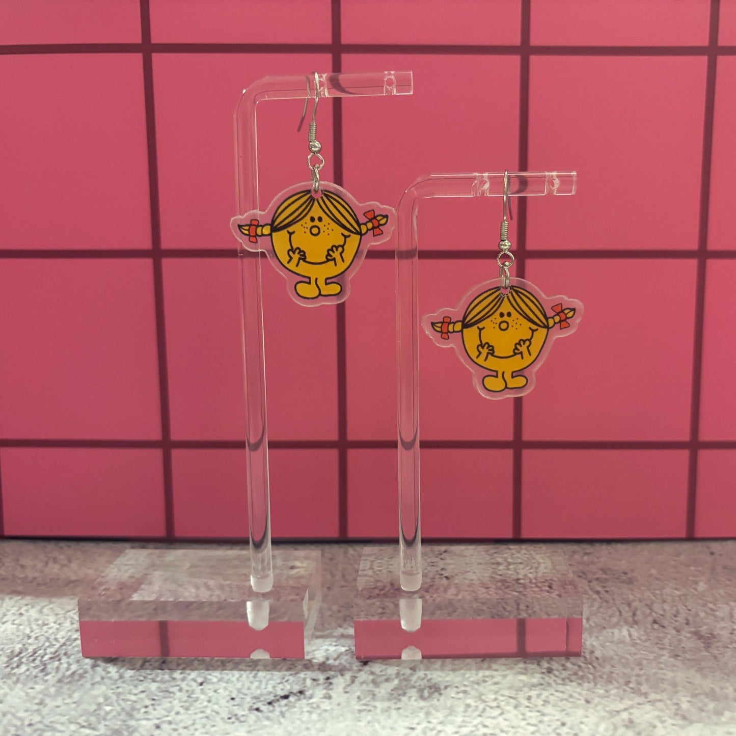 Acrylic Cute Little Missy Earrings | Playful Lightweight Jewelry Gift for Her