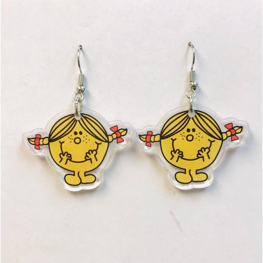 Acrylic Cute Little Missy Earrings | Playful Lightweight Jewelry Gift for Her