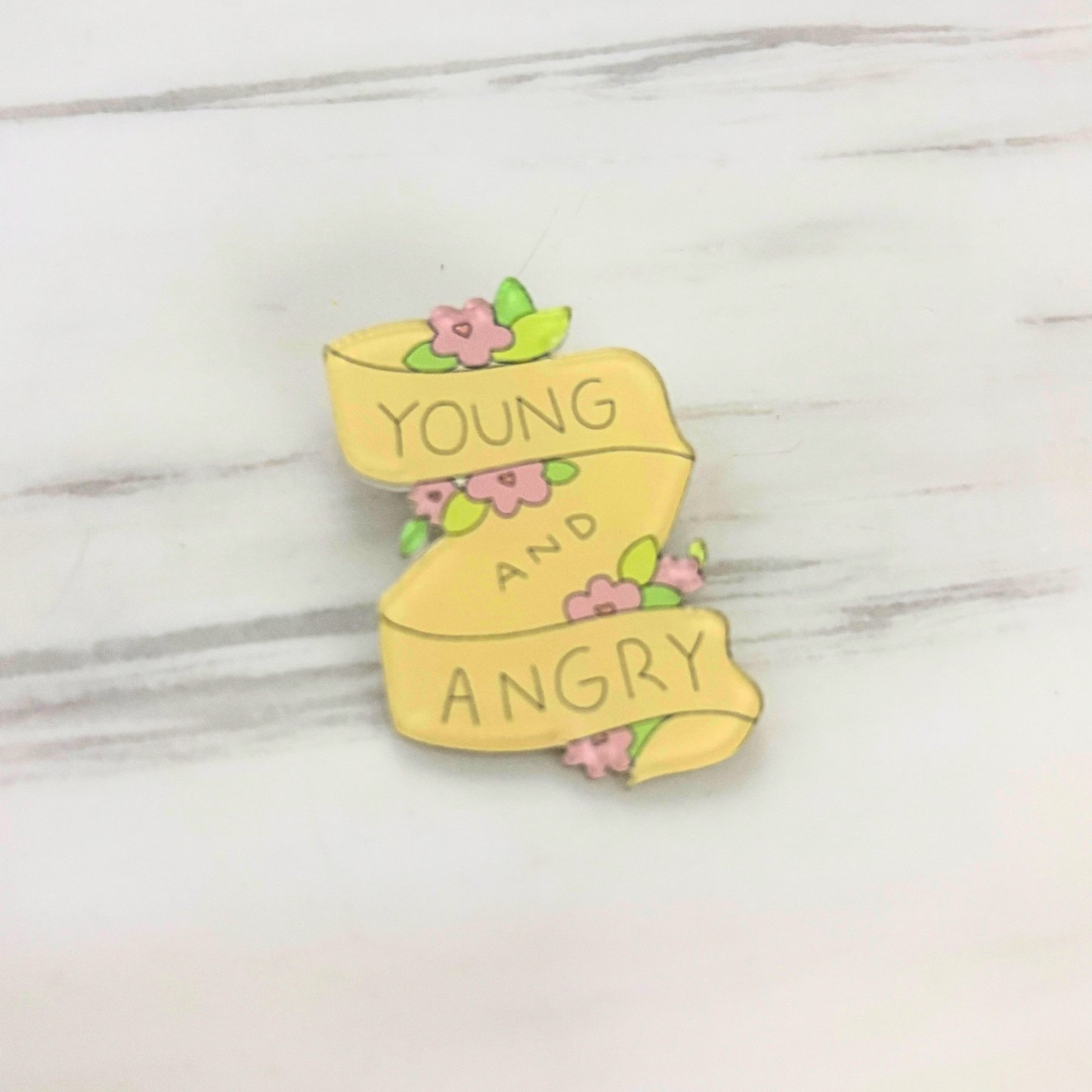 Acrylic Pins | Cute Lightweight Lapel & Bag Pins | 20+ Styles-Paper & Quartz-The Bullish Store